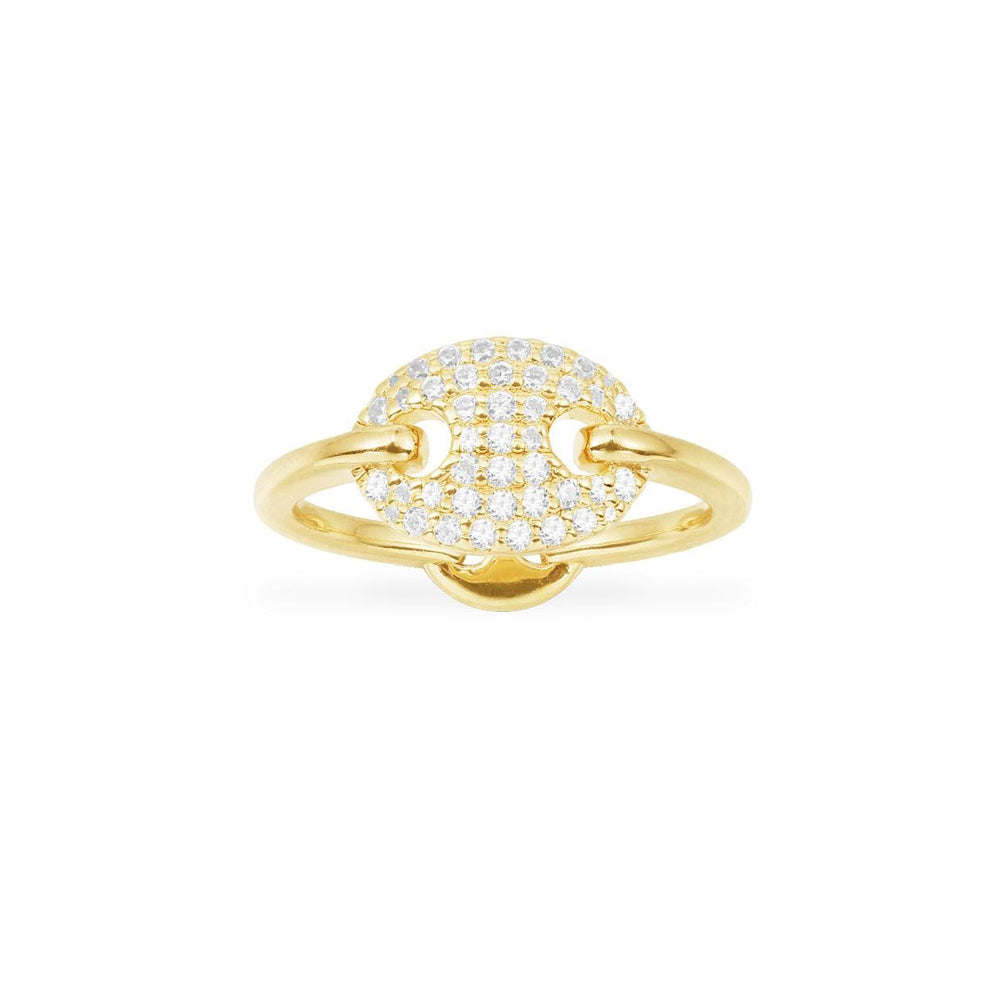 Paved Grain de Café Ring