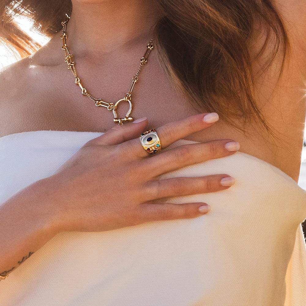Multicolor Stone Ring