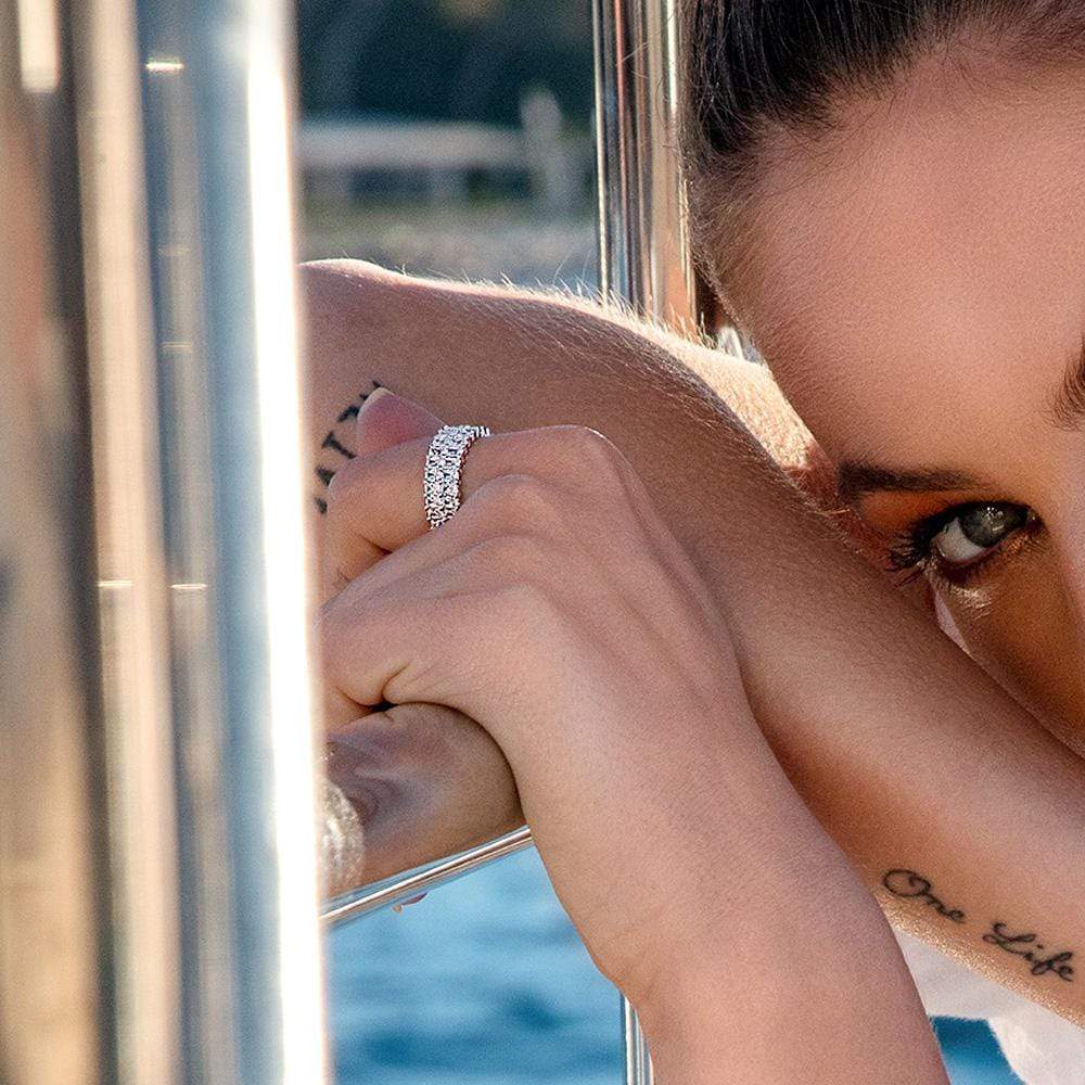 Eclat Double Row Ring