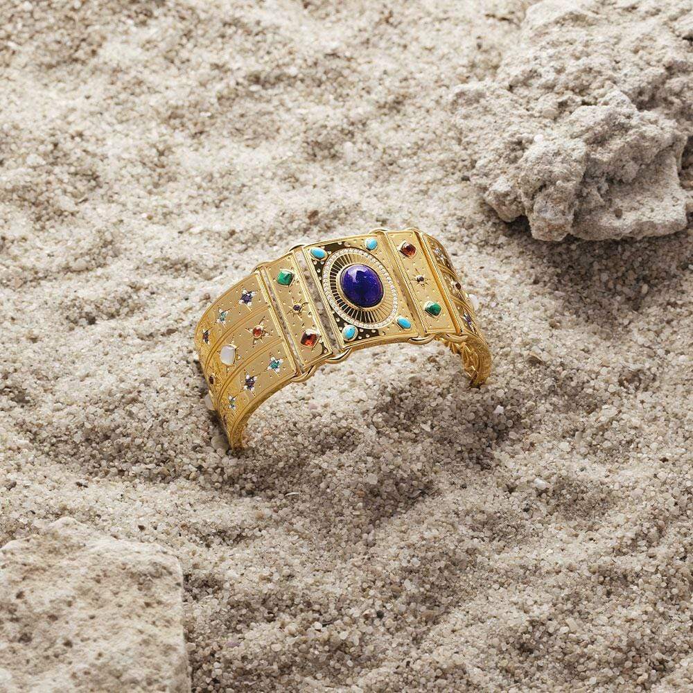 Multicolor Stone Statement Bangle