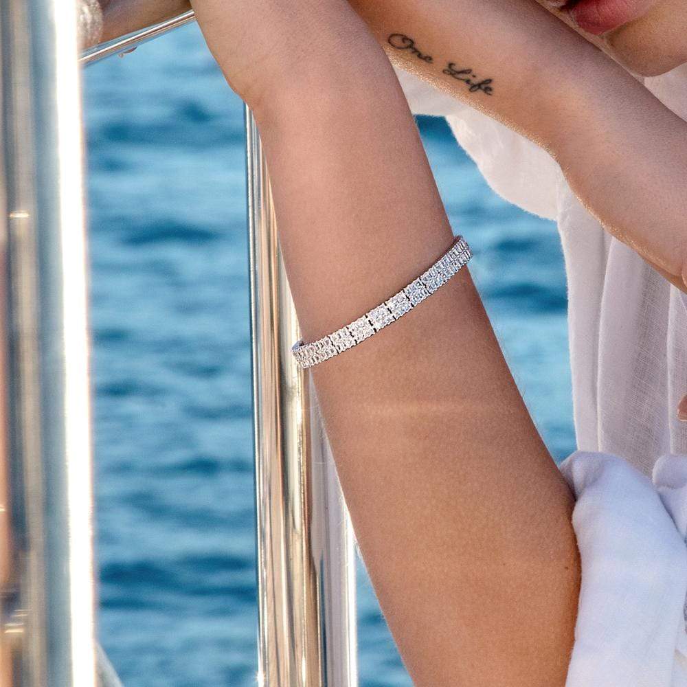 Eclat Double Row Bangle