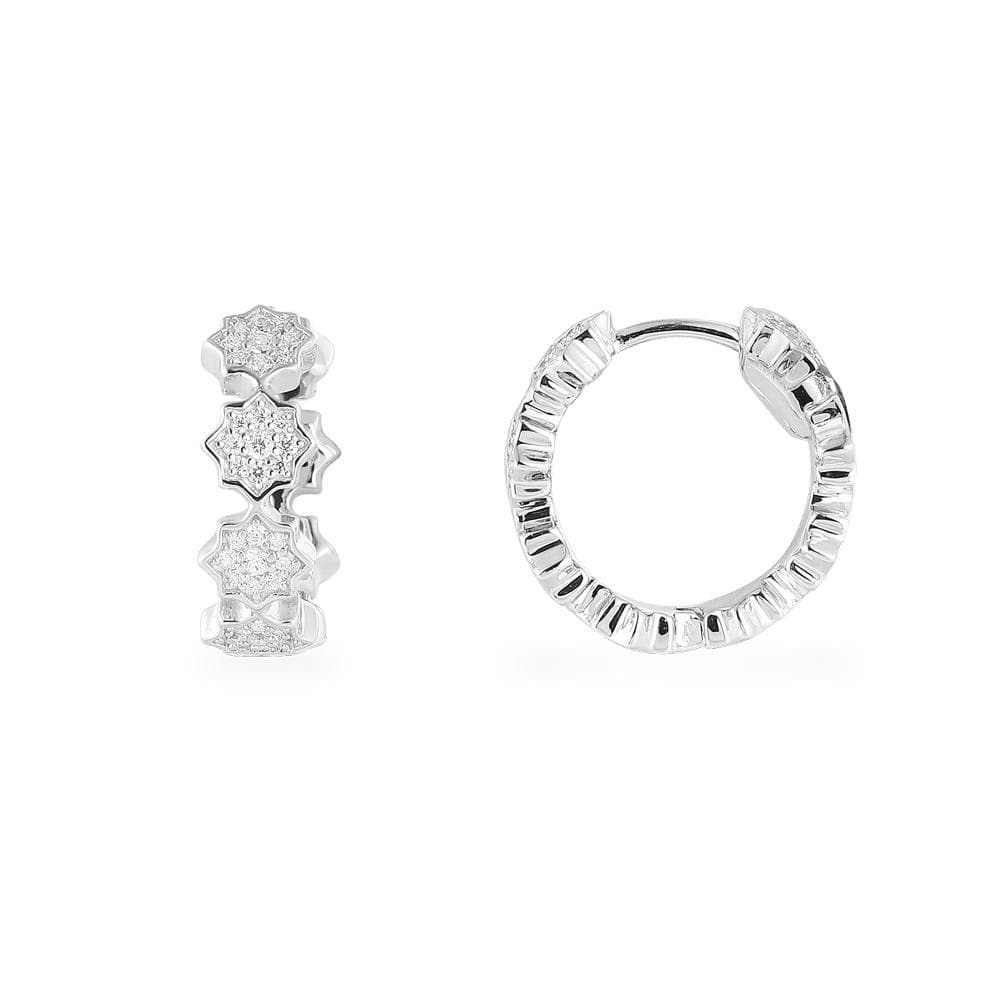 Small Star Hoop Earrings