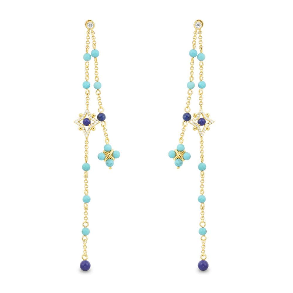 Dainty Chain Drop Earrings
