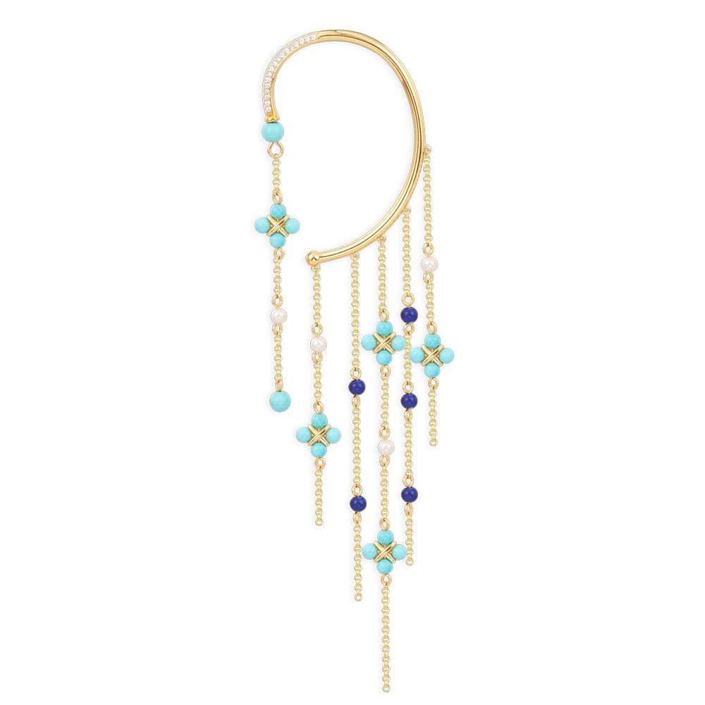 Single Chain Drop Ear Cuff