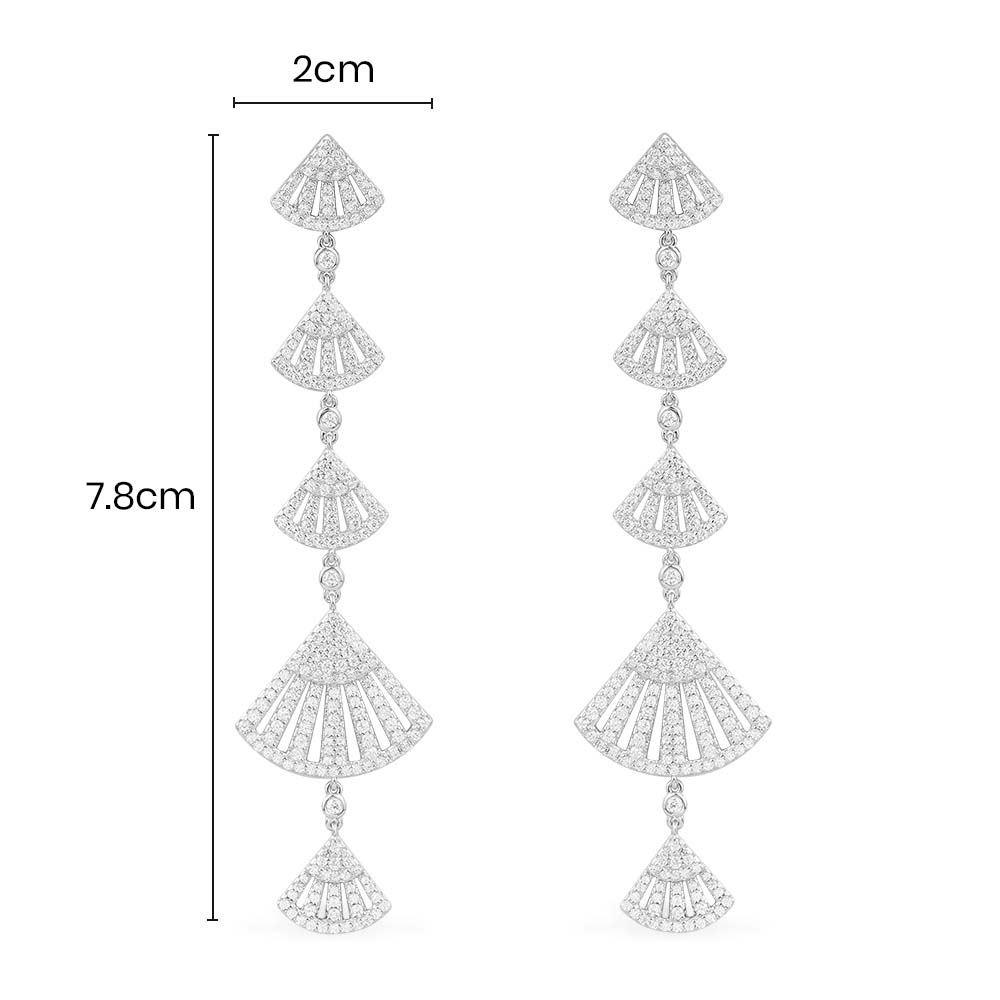Long Flamenco Drop Earrings