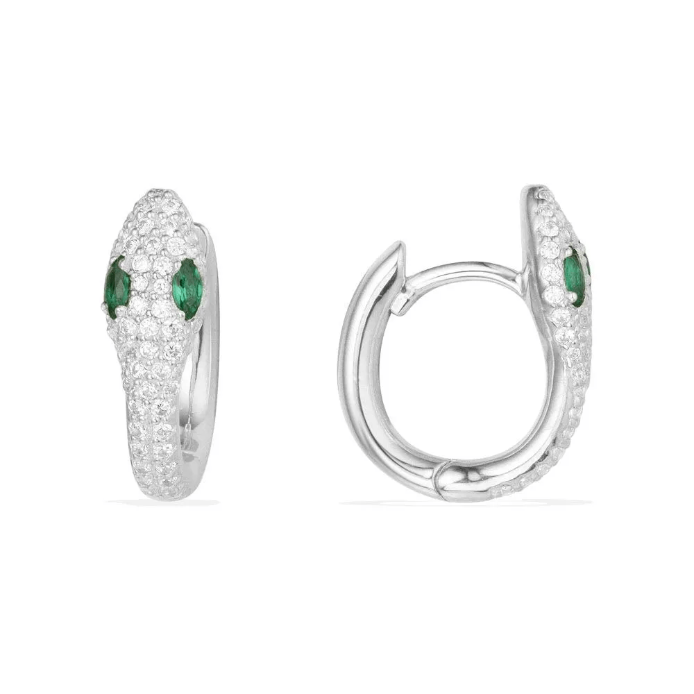 Serpentine Hoop Earrings