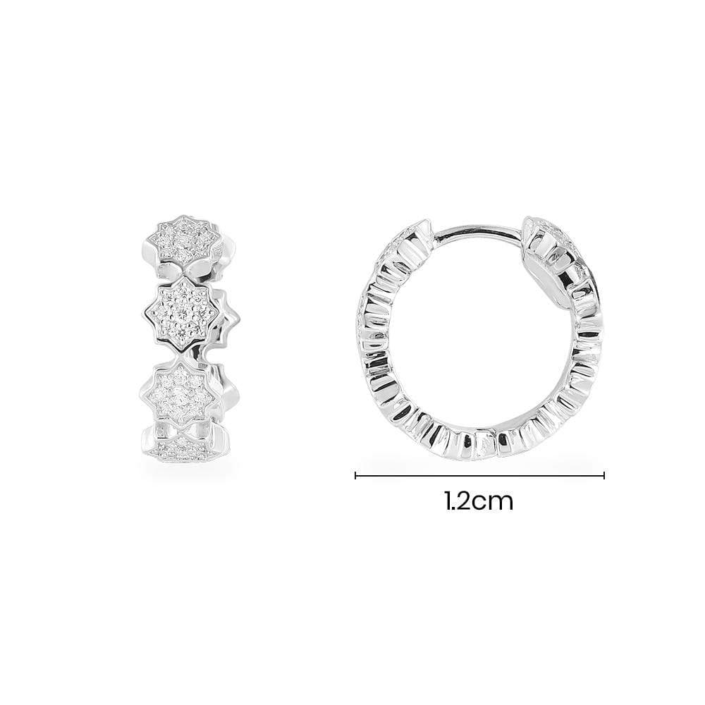 Small Star Hoop Earrings