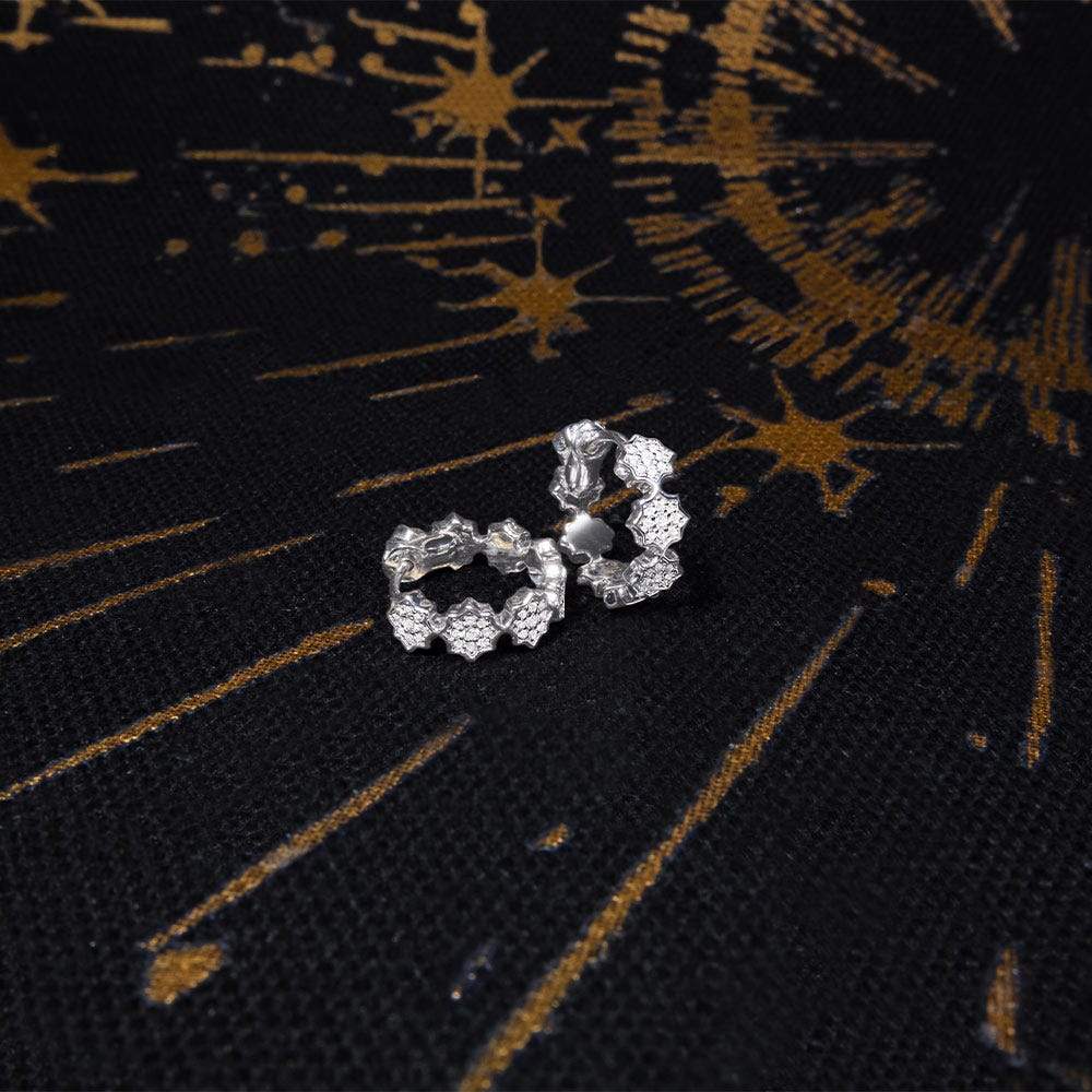Small Star Hoop Earrings