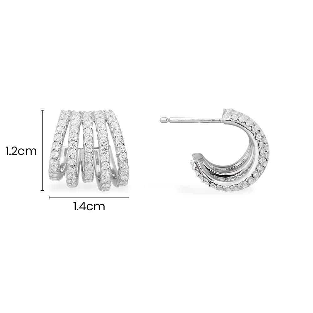 Five-Hoop Earrings