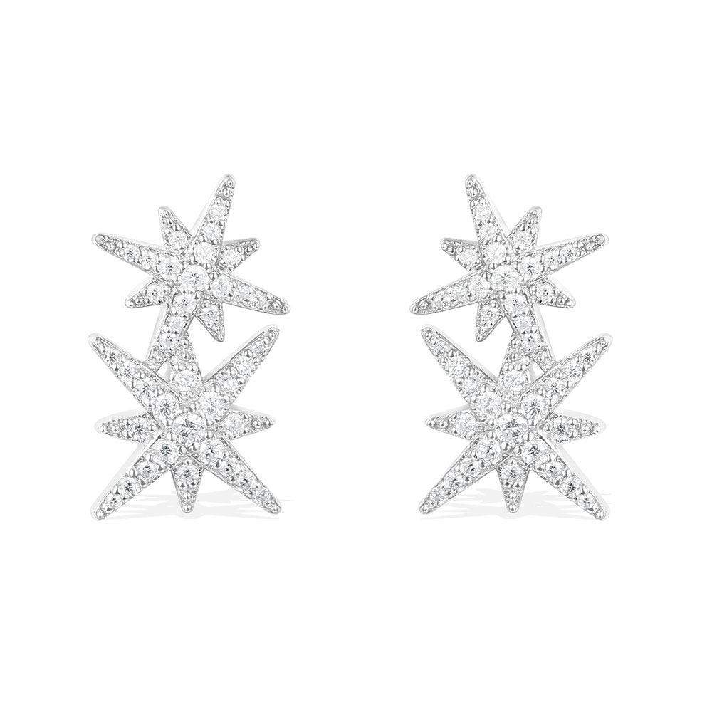 Double Météorites Stud Earrings