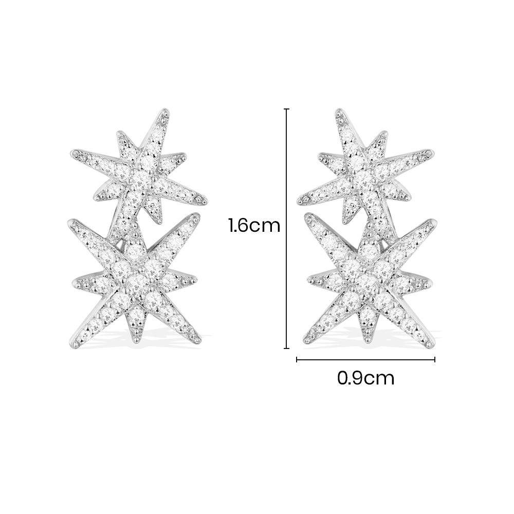 Double Météorites Stud Earrings