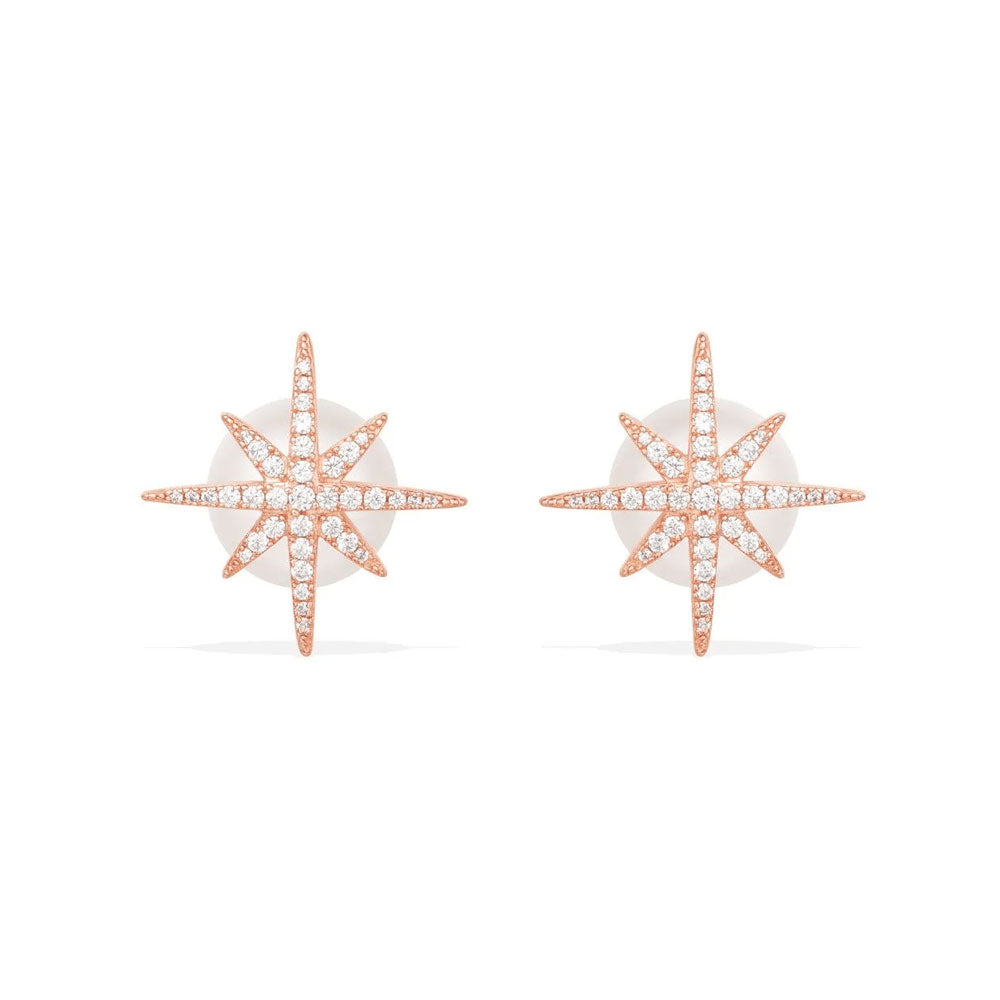 Météorites Earrings with Pearls