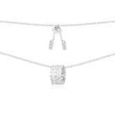 Eclat Adjustable Necklace with Double Row Ring