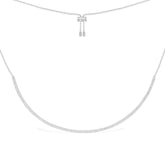 Dainty Paved Adjustable Necklace