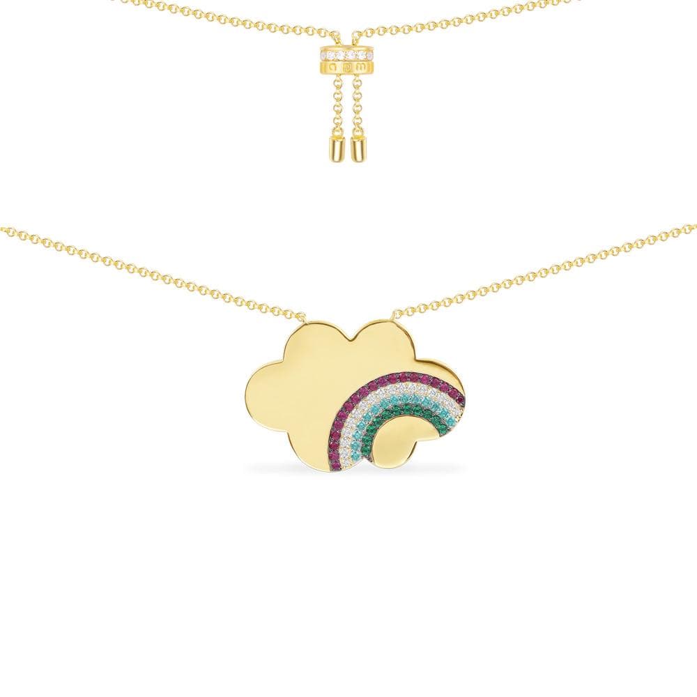 Rainbow Cloud Adjustable Necklace