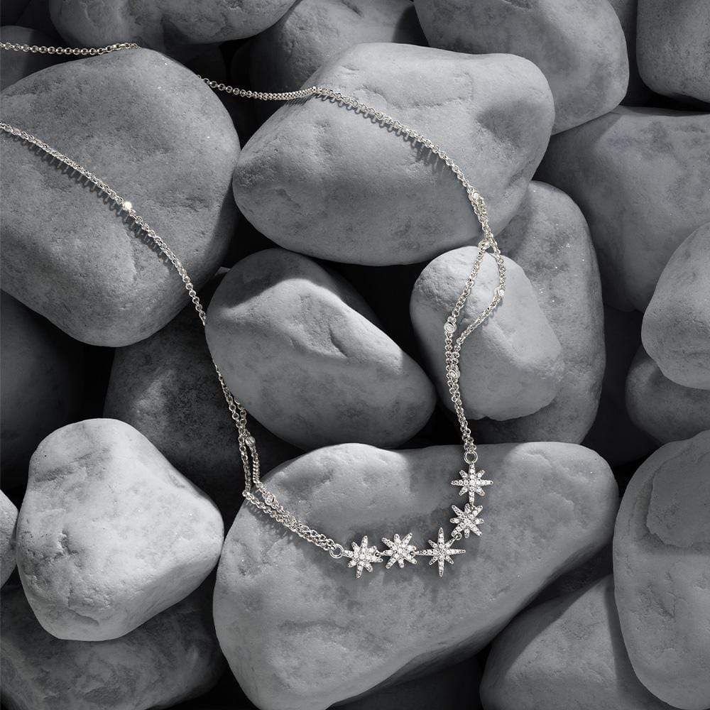 Météorites Double Chain Adjustable Necklace