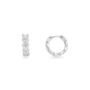 Small Couture Hoop Earrings in Pair