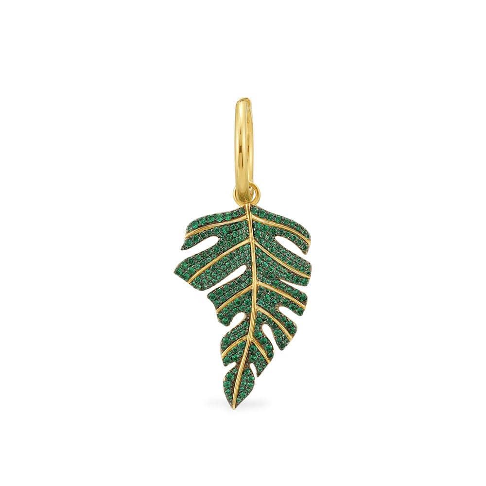 Mono Tropical Leaf Earring