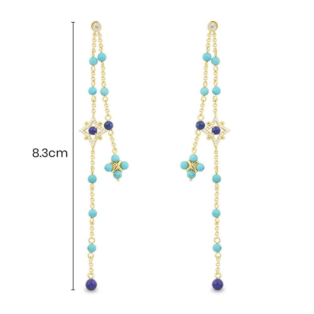 Dainty Chain Drop Earrings