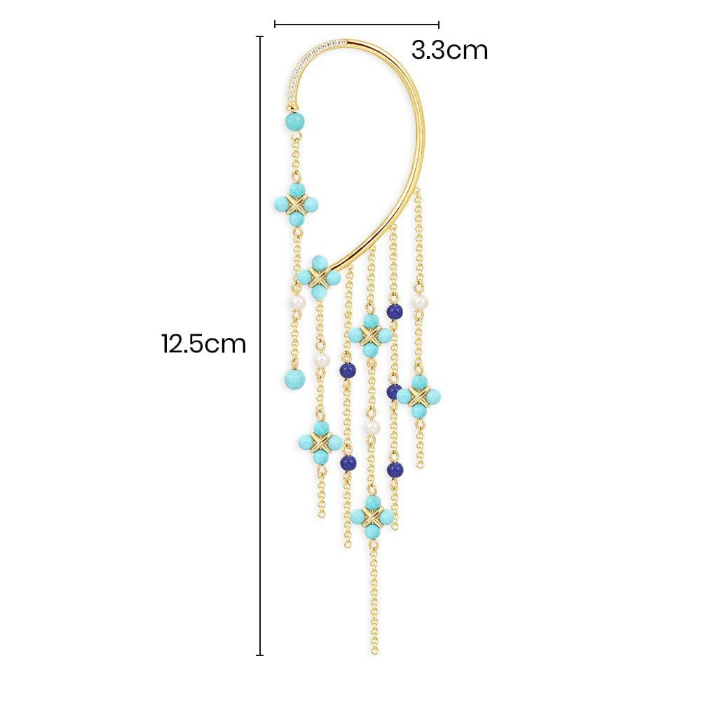 Single Chain Drop Ear Cuff