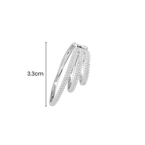 Single Bold Triple Hoop Ear cuff