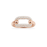 White Chain Link Ring