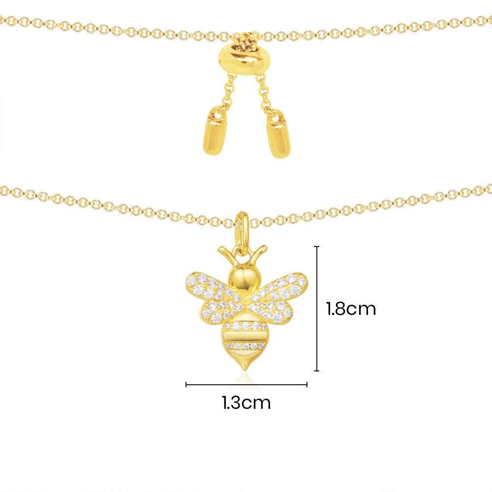 Bumble Bee Adjustable Necklace