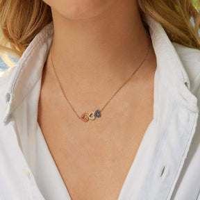 Triple Heart Adjustable Necklace