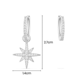 Small Asymmetric Météorites Earrings