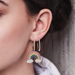 Asymmetric Arc-En-Ciel Earring and its Hoop