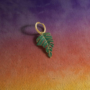 Mono Tropical Leaf Earring