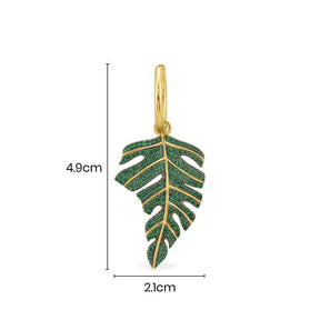 Mono Tropical Leaf Earring