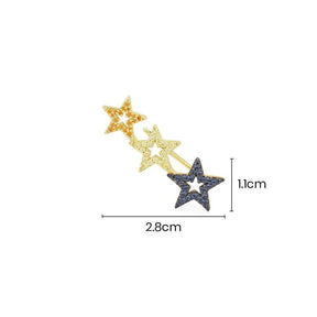Mono Triple Star Earring