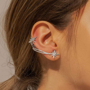 Asymmetric Double Météorites Earring and its Stud