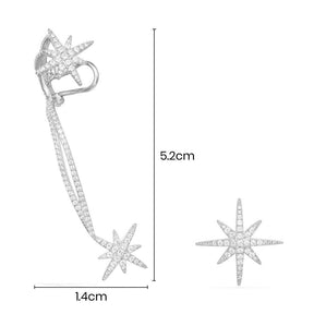 Asymmetric Double Météorites Earring and its Stud